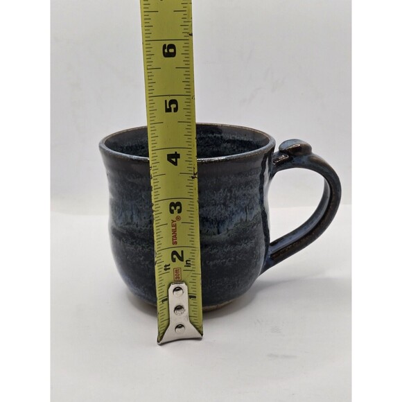 Cobalt Blue Mug Pottery Signed by Artist - Picture 12 of 13